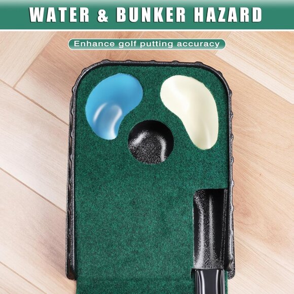 CHAMPKEY Golf Putting Green Indoor - Advanced Guides Golf Putting Mat - Picture 3 of 9